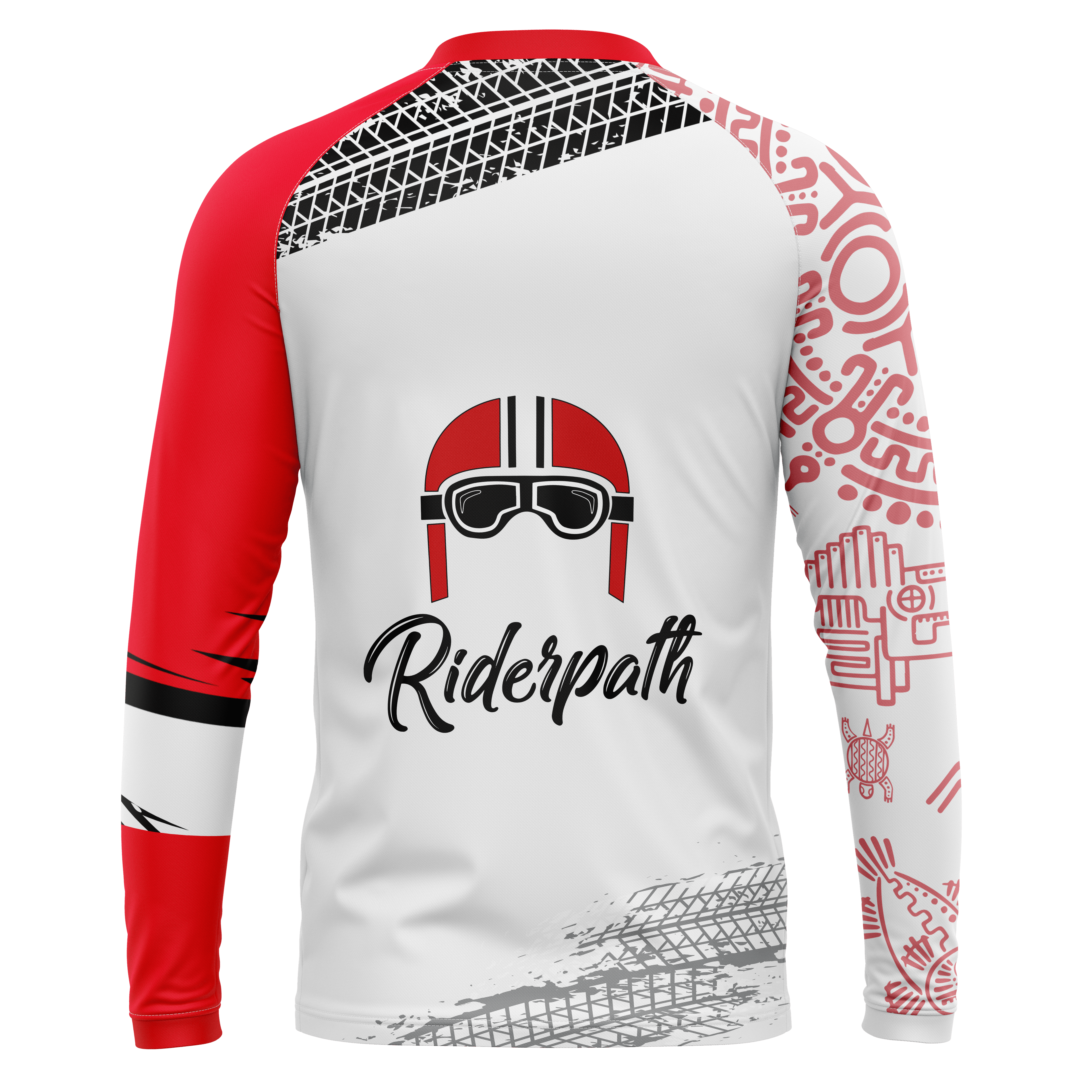 Jersey Riderpath Blanco — Espalda